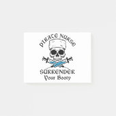 Pirate verpleegster geeft je boek over post-it® notes (Voorkant)