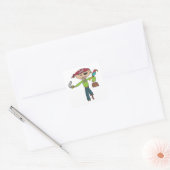 Pirate Vierkante Sticker (Envelop)