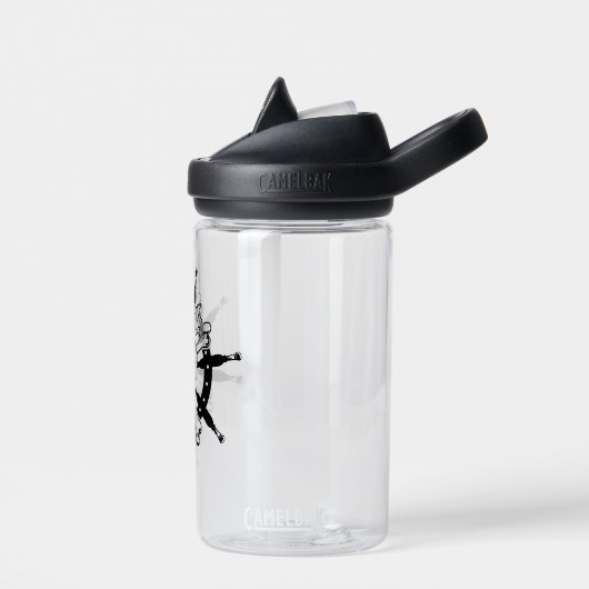 Pirate Water Bottle Clear Waterfles (Links)