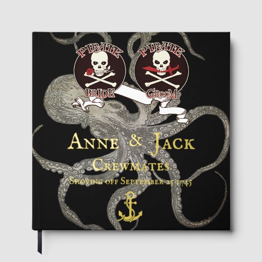 Pirate Wedding Gastenboek (Voorkant)