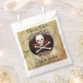 Pirate Wedding Groom's Crew "Dank je" Bedankzakje (Geknipt)