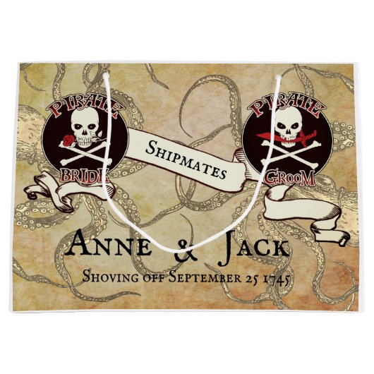 Pirate Wedding Groot Cadeauzakje (Voorkant)