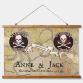 Pirate Wedding Hangend Wandkleed (Voorkant)
