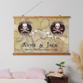 Pirate Wedding Hangend Wandkleed (Slaapkamer)