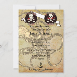 Pirate Wedding Kaart