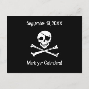 Pirate Wedding Save the Date Briefkaart