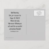 Pirate Wedding Save the Date Briefkaart (Achterkant)