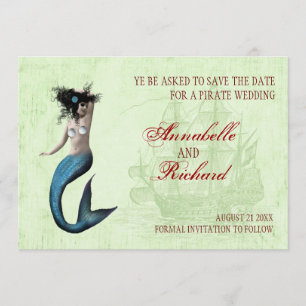 Pirate Wedding Save the Date Cards