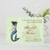 Pirate Wedding Save the Date Cards (Staand voorkant)