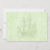 Pirate Wedding Save the Date Cards (Achterkant)