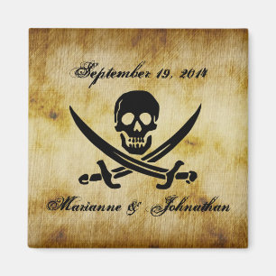 Pirate Wedding Save the Date Souvenir Magnet
