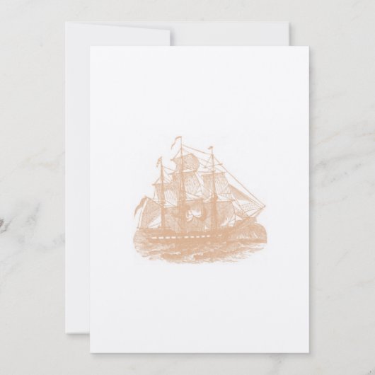 Pirate Wedding Uitnodiging (Achterkant)