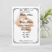 Pirate Wedding Uitnodiging (Staand voorkant)