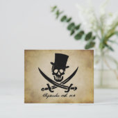 Pirate Wedding Uitnodiging (Staand voorkant)