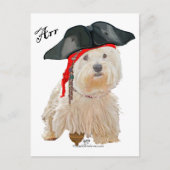 Pirate Westie Briefkaart (Voorkant)
