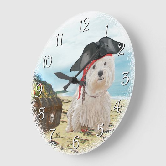 Pirate Westie Grote Klok (Hoek)