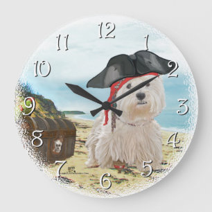 Pirate Westie Grote Klok