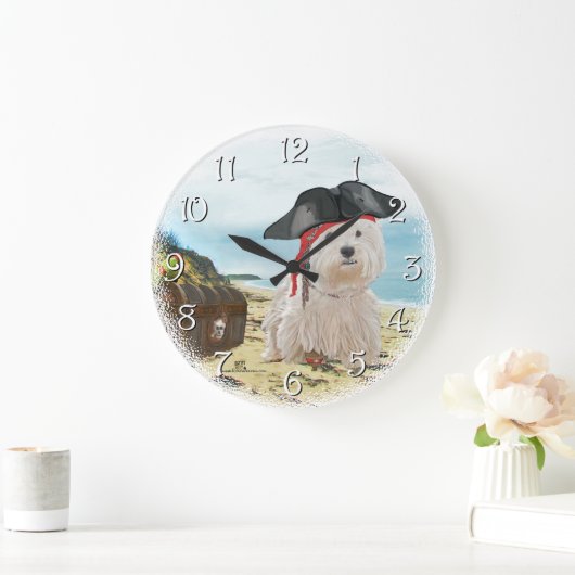 Pirate Westie Grote Klok (Huis)