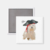 Pirate Westie Magneet (Voorkant / Achterkant)