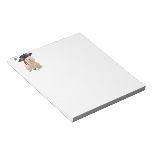 Pirate Westie Notitieblok (Schuin)