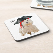 Pirate Westie Onderzetter (Linkerzijde)