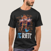 Pirate Wiskunde Pi tariefsymbool Pi Dag Leraar 3 1 T-shirt (Voorkant)