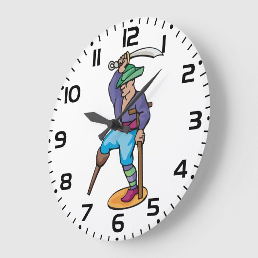 Pirate with Peg Leg and Sword Grote Klok (Hoek)