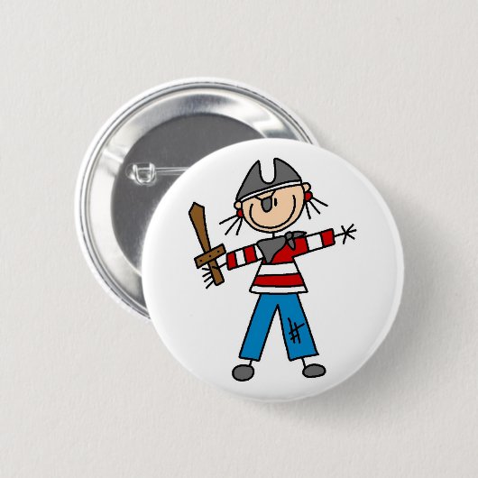 Pirate with Sword Button (Voorkant /achterkant)