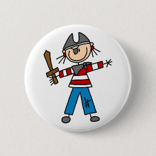 Pirate with Sword Button
