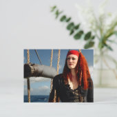 Pirate Woman Briefkaart (Staand voorkant)