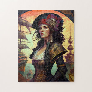 Pirate Woman Fantasy Art Legpuzzel