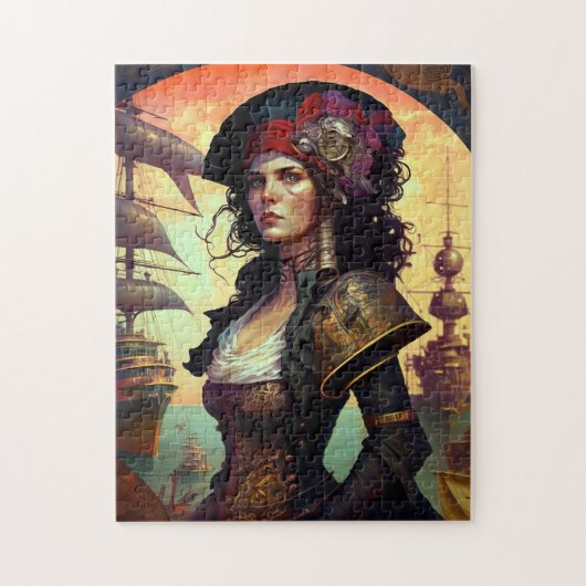 Pirate Woman Fantasy Art Legpuzzel (Verticaal)