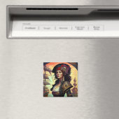 Pirate Woman Fantasy Art Magneet (Insitu (Vaatwasser))