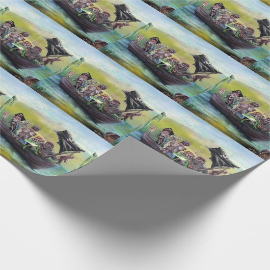 Pirate Wrapping Paper Cadeaupapier (Hoek)