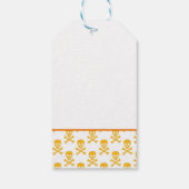 Pirate Yellow Crossbones Kleurrijke Kinder Fun Cadeaulabel (Achterkant)