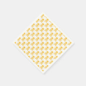 Pirate Yellow Crossbones Kleurrijke Kinder Fun Servet (Hoek)