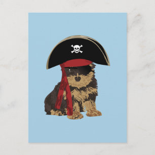 Pirate Yorkshire Terrier voor Hondenliefhebbers Briefkaart