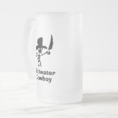 Pirate zoutwater cowboy matglas bierpul (Voorkant links)