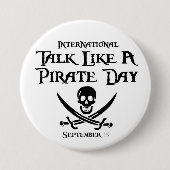 PirateDayButton Ronde Button 7,6 Cm (Voorkant)
