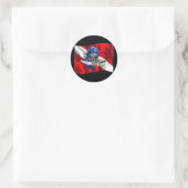 PirateDiveFlag kopie Ronde Sticker (Tas)