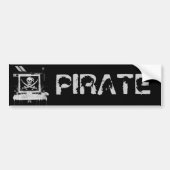piratehack, PIRATE Bumpersticker (Voorkant)