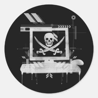 piratehack ronde sticker