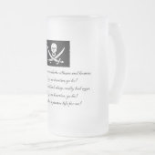 PirateLife,GlassMug Matglas Bierpul (Voorkant rechts)