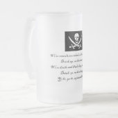 PirateLife,GlassMug Matglas Bierpul (Voorkant links)