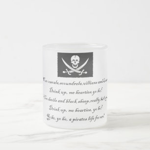 PirateLife,GlassMug Matglas Koffiemok