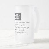 PirateLife, GlassSteinMug Matglas Bierpul (Voorkant rechts)
