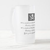 PirateLife, GlassSteinMug Matglas Bierpul (Voorkant links)