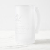 PirateLife, GlassSteinMug Matglas Bierpul (Voorkant rechts)