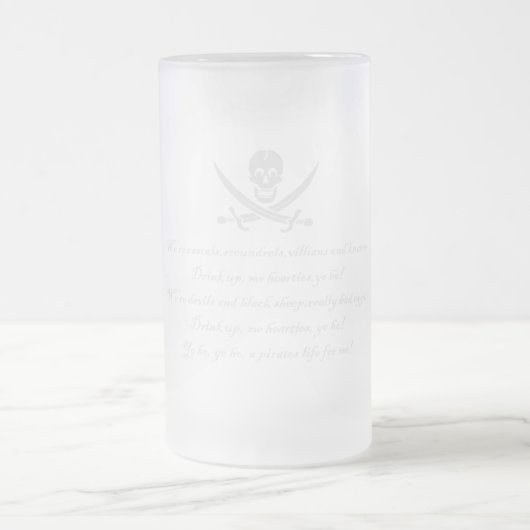 PirateLife, GlassSteinMug Matglas Bierpul (Center)