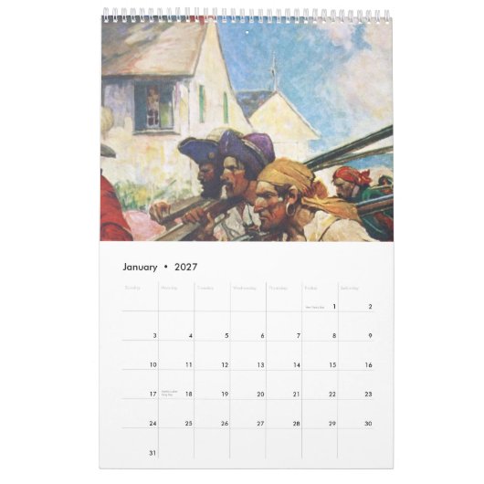 Piraten 2015 kalender (Jan 2027)